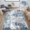 World Rug Gallery Distressed Abstract Blue/Gray/Ivory Area Rug 5'x7' 2085BLUE5X7 - alternate 1